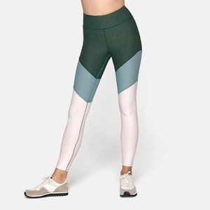 Outdoor Voices springs leggings Hunter slate ballet size small green and pink